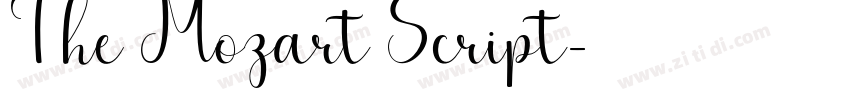 The Mozart Script字体转换